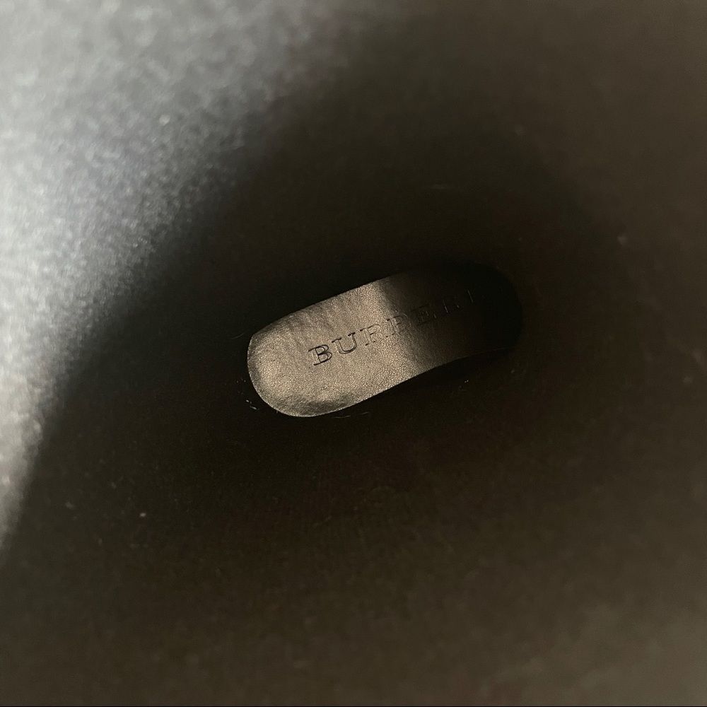 Burberry Kenyon Nova Check Belt Rain Snow Black Rubber Rain Boots Size 38/8 - Picture 13 of 14